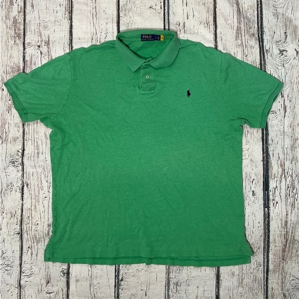 Polo Ralph Lauren Short Sleeve Golf Polo Tennis Green Shirt